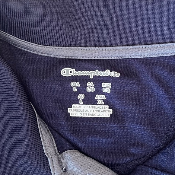 {Champion} Xavier University Musketeers Short Sleeve Polo in Navy - Mens Large - Picture 11 of 12